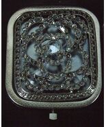 Handmade Russian Enameled Copper Mirror &quot;Stones In Semicircles&quot; 7001-01W... - $766.34 MXN