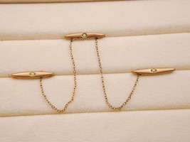 3 Piece Gold Filled Victorian Lingerie Pin Set Seed Pearls - £23.97 GBP