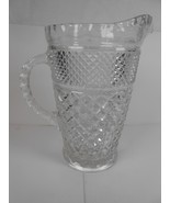 Anchor Hocking Wexford Pitcher Pressed Glass Diamond Pattern 64 Oz 9in - €8,99 EUR