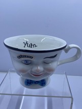 Bailey&#39;s Winking Cup YUM Anthropomorphic Smiling Man Face Porcelain Ltd. Ed. VTG - £11.82 GBP