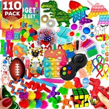 110 Pack Fidget Toys Set Pop Sensory Party Favors Gifts for Kids Adults Boy Girl - $40.23