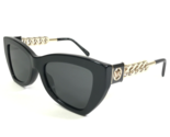 Michael Kors Sunglasses MK 2205 Montecito 300587 Black Gold Cat Eye w Bl... - $74.58