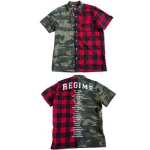 Civil Regime Men’s The Rebel Tour Split Button Up Shirt Sz L Buffalo Pla... - $24.70