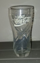 Diet Coke Glass Swirl Coca Cola Enjoy Diet Coke Glass Vintage 6.5&quot; - $9.99