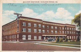 Excelsior Springs Missouri MO McCleary Sanitarium Postcard C43 - $2.96