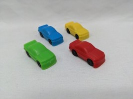 Lot Of (4) Plastic Card Board Game Player Pieces Red Blue Green Yellow - £17.12 GBP