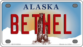 Bethel Alaska State Novelty Mini Metal License Plate Tag - £11.72 GBP