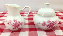 Schwarzenhammer Bavaria West Germany Creamer and Sugar Bowl With Lid - $14.74