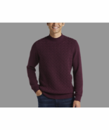 Joseph Abboud Modern Fit Mock Neck Sweater - 2XL  colour: Wine - $37.39