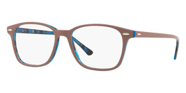 New Ray-Ban RB7119 5715 Eyeglasses Polished Light Brown Frame Demo Lens ... - £146.09 GBP