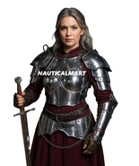 Lady Armor - Medieval Knight Steel Fantasy Lady Half Body Armor - Corset... - $299.00