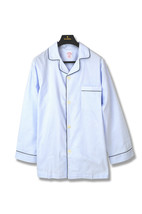 Brooks Brothers Mens Light Blue White Striped Pajama Shirt, L Large 8956-8 - £38.27 GBP