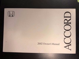 2002 Honda Accord Owners Manual Handbook 100% OEM Warranty Booklet SRS G... - £18.66 GBP