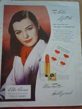 Vintage Tru-Coler Max Factor Ella Rainer Print Magazine Advertisement 1945 - $3.99