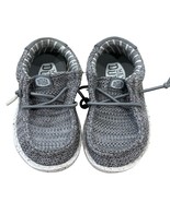 Hey Dude Kids Wendy Shoes Gray Lightweight Breathable Casual Slip-On Sne... - $23.91 CAD