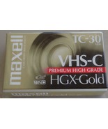 Maxwell TC-30 VHS-C Premium High-Grade HQX-Gold Videotape BRAND NEW IN P... - $13.52 CAD