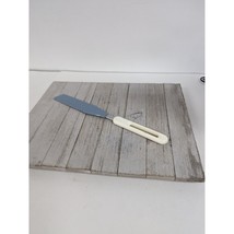Bonny Icing Spatula Spreader Serrated Knife 13&quot; Nylon Plastic Blue White - £7.86 GBP
