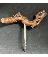 Antique France Corkscrew Bottle Opener Sauternes &amp; Barsac Winery Wooden - $588.67 MXN