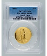 2009 20$ Ultra High Relief Double Eagle Gold PCGS Graded MS69 w/ Box and... - £2,947.58 GBP