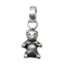 Teddy bear 925 Sterling Silver Small tiny Pendant - £22.80 GBP