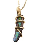 TW: 5.2 grams Abalone Pau Shell Pendant in Merlin&#39;s Gold #50 - $44.44