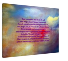 Magic by John - 28 x 40&quot; Quality Stretched Canvas Evocative Vibrant Word Art - £93.72 GBP