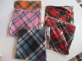 5 Piece Assorted Colors Cat or Dog Bandana Scarf Size Small 22 1/2&quot; - £7.96 GBP