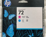 HP 72 Cyan Magenta Printhead C9383A DesignJet New OEM Sealed Retail Box ... - $49.98