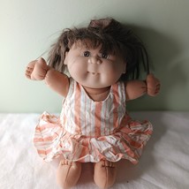 Cabbage Patch Doll 1995 Mattel Feed Me With Brown Hair Brown Eyes Tested Working - $15.83