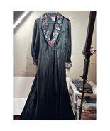Gilligan O&#39;Malley Velvet Robe Black Vintage Womens Size Medium NWT - $1,601.10 MXN