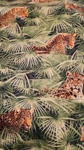 Jungle Minis  by Whistler Studios, cotton, leopard hiding in the grass - £5.54 GBP