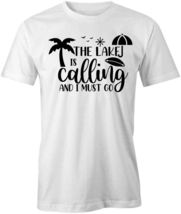 THE LAKE IS CALLING &amp; I MUST GO TShirt Tee Short-Sleeved Cotton S1WSA509 - $15.14+