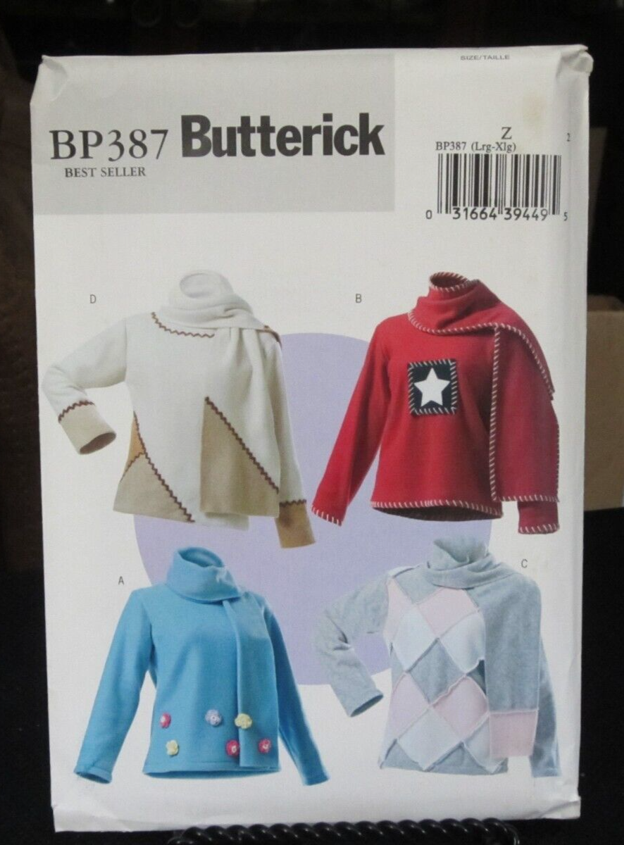 Primary image for Butterick BP343 Misses Top & Scarf Pattern - Size L & XL (16-22)