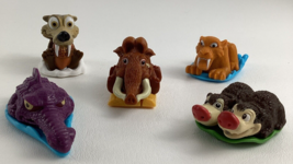 Ice Age 2 The Meltdown Slide Rollers Kellogg&#39;s 2005 Toy Lot Diego Manny Scrat - £29.56 GBP