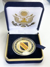 5TH Group Challenge Coin Army Airborne Special Forces With Velvet Case - £27.30 GBP