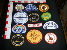 School Band related vintage advertising patch collection 12 patches - £13.18 GBP
