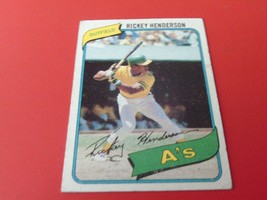 1980 Topps # 482 Rickey Henderson Rookie Vg + !! - £51.19 GBP