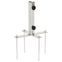  Parasol Base Silver Steel with powder coating Compact - $79.19