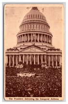 Inaugural Address of William Howard Taft Washington DC UNP 1913 DB Postcard U14 - £4.30 GBP