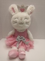 Animal Adventure White Ballerina Bunny Rabbit Pink Tutu Crown Tiara  17&quot; - $17.82