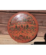Antique BURMESE Lacquer Round Wood Betel Nut Box Container Divided Indon... - £77.90 GBP