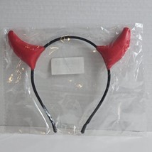 Red Devil Horns Ears Headband Costume Cosplay Accessory - £3.89 GBP
