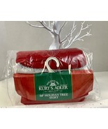 Kurt Adler Festive 48-Inch Velvet Red with White Border Christmas Treeskirt - $25.98