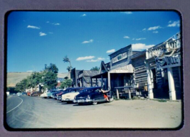 Vintage 35mm Red Border Slide MONTANA 1953 Virginia City Classic Cars Saloon - £7.80 GBP