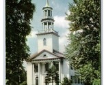Tallmadge Congregational Church Tallmadge Ohio OH UNP Sohio Chrome Postc... - $3.91