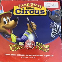Jump Start 3 Ring Circus PC CD Rom Ringling Bros Barnum &amp; Bailey - £7.92 GBP