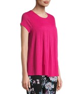 Time And Tru Women&#39;s Short Sleeve Smock Top XX-LARGE (20) Pink NEW - £14.41 GBP