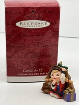 2001 Hallmark  Christmas Ornament Customer Thank-You Gift Curius The Elf Members - $9.40