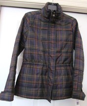 New Lauren Ralph Lauren Plaid Jacket Coat Puffer Poly Fill Zip Size L Msrp $209 - £93.32 GBP