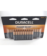 Duracell AAA Alkaline Power Boost Batteries MN2400B24 1.5 V 24 Pack New - $27.16 CAD